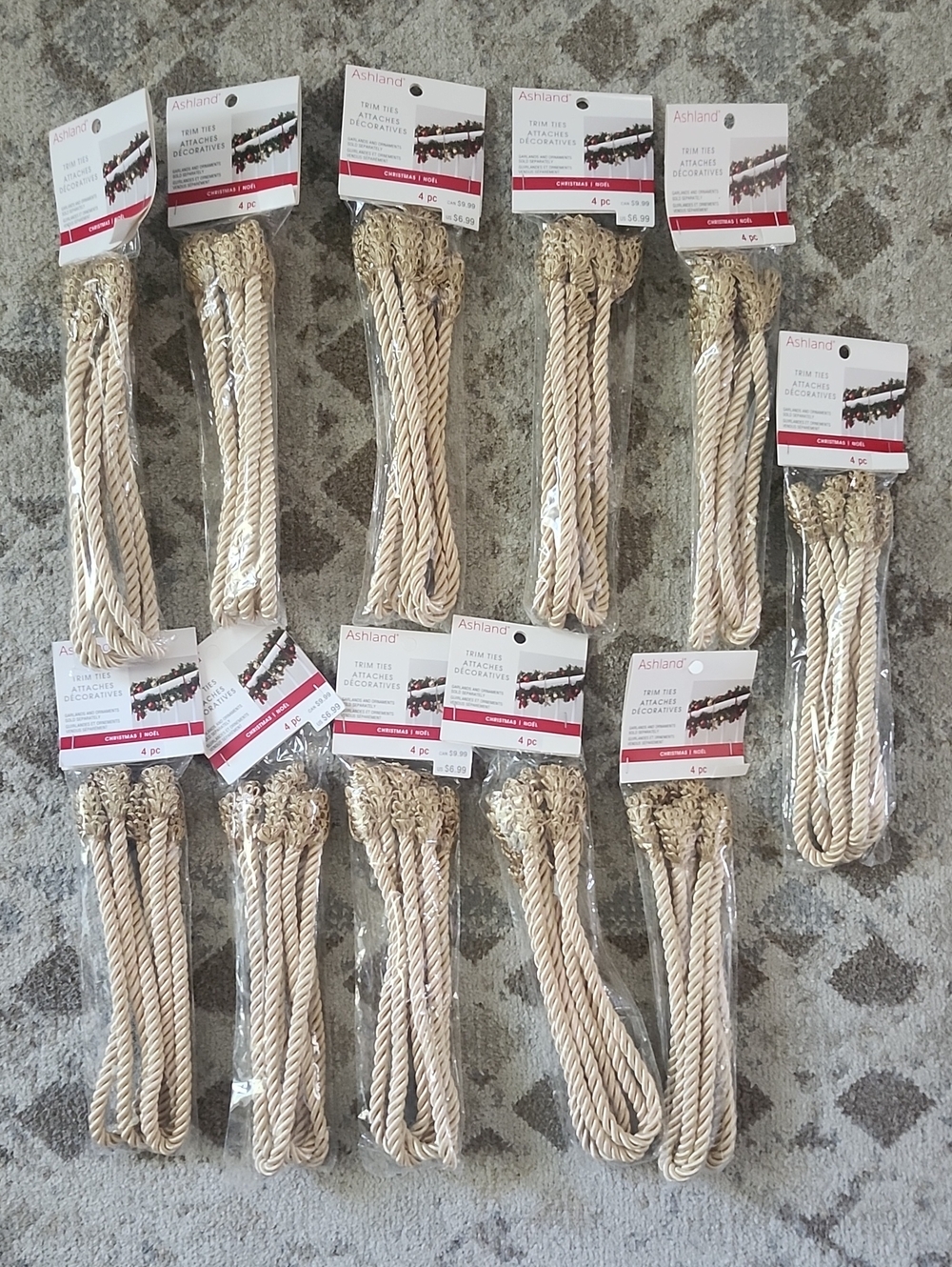 Ashland Wired Trim Ties- Gold (Bundle Of 11 Packages) Bundle Retail Price $76.89
